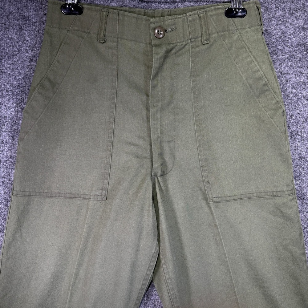 Vintage US Military OG-507 Utility Fatigue Pants Men (Fit 28x32) 30x31 Green 80s - Picture 3 of 14